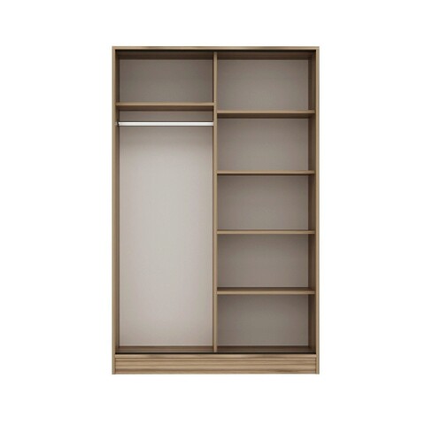 Dulap pentru haine, Minerva, Kale Oak Stone, 120x190x52 cm, PAL, Stejar / Piatra