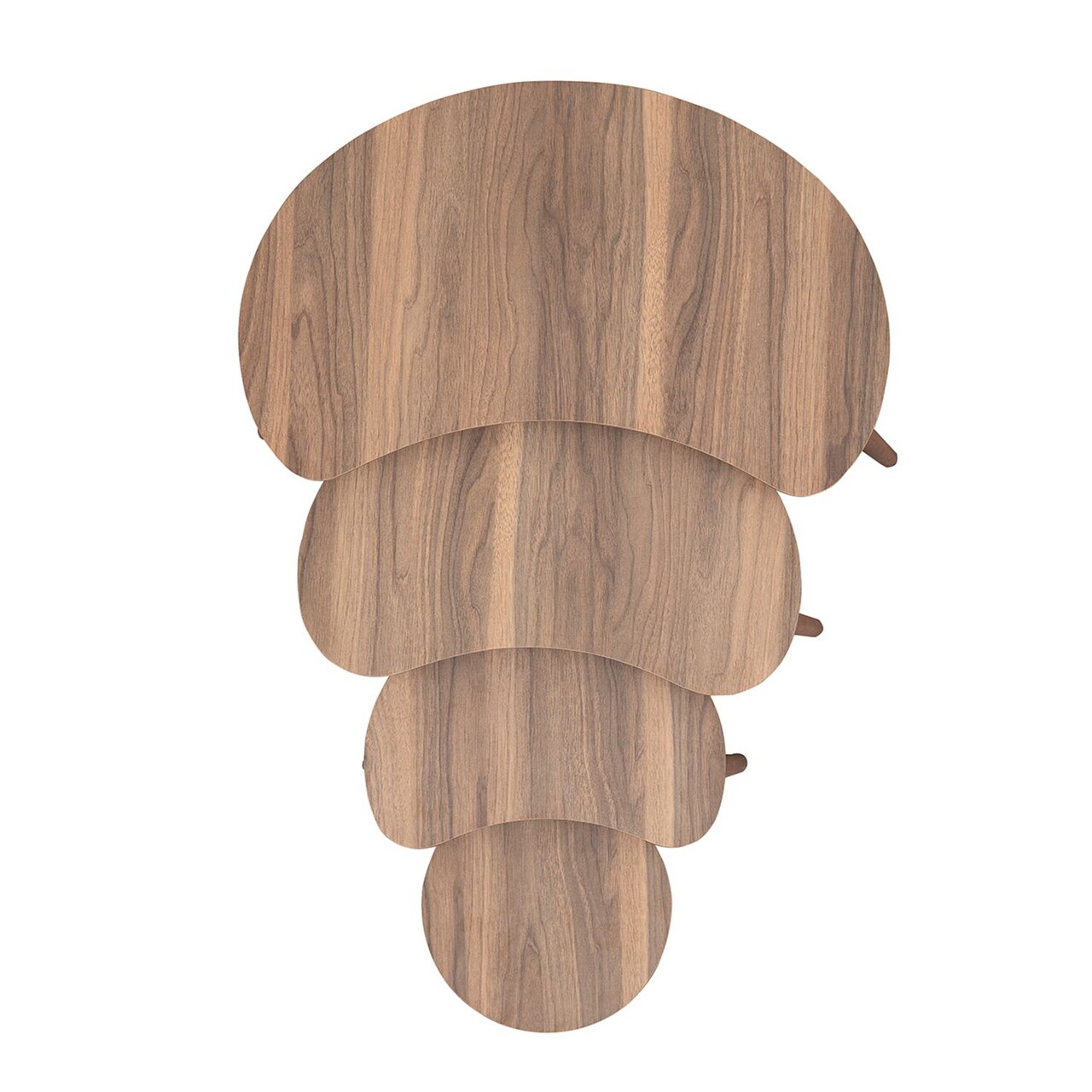 Set masute Nesting 4 piese, Hanah Home, Moon, Maro - imagine 8