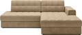 Coltar extensibil dreapta 3 locuri ELTAP, RT-09MO, Blezalt, 240x150x82 cm, lemn/poliester, bej inchis
