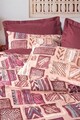 Lenjerie de pat pentru o persoana, Estilıo - Claret Red, Cotton Box, Bumbac Ranforce 