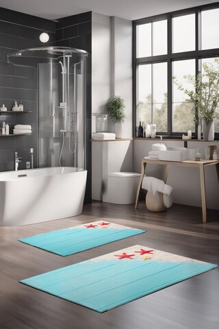 Set covorase de baie, Cartwright, CT-5190, Poliester, Multicolor