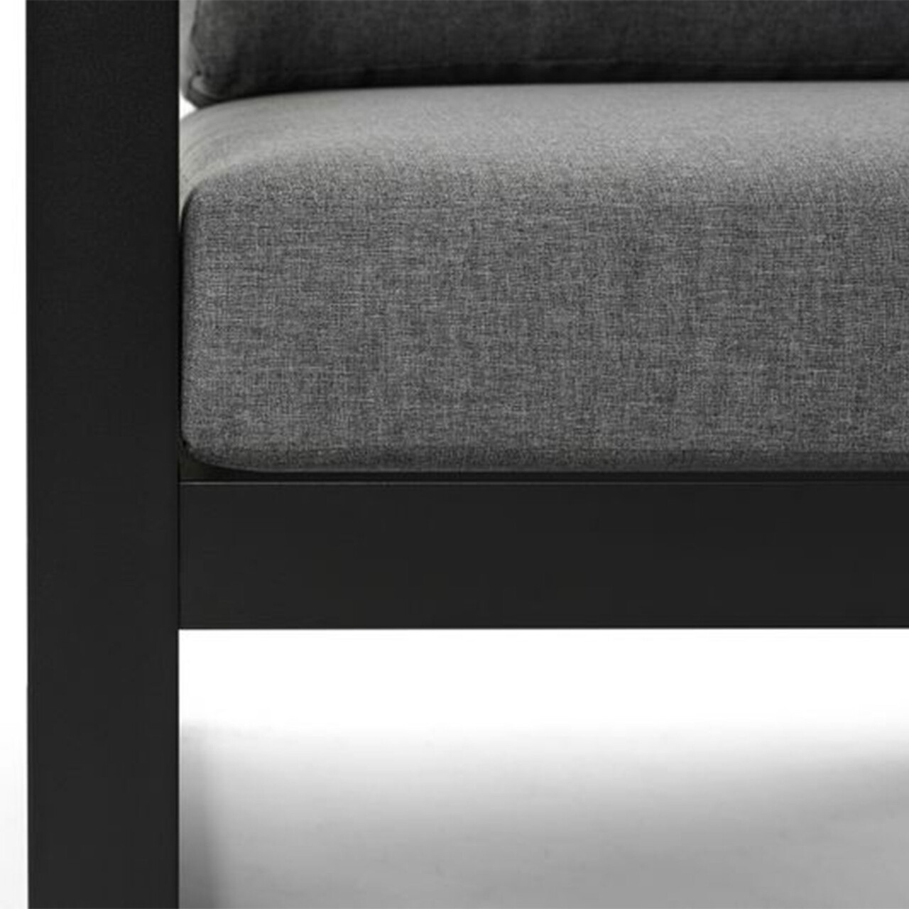 Element central pentru gradina/terasa Calzo, 76x70x68 cm, aluminiu/poliester, negru/gri - 1 | YEO