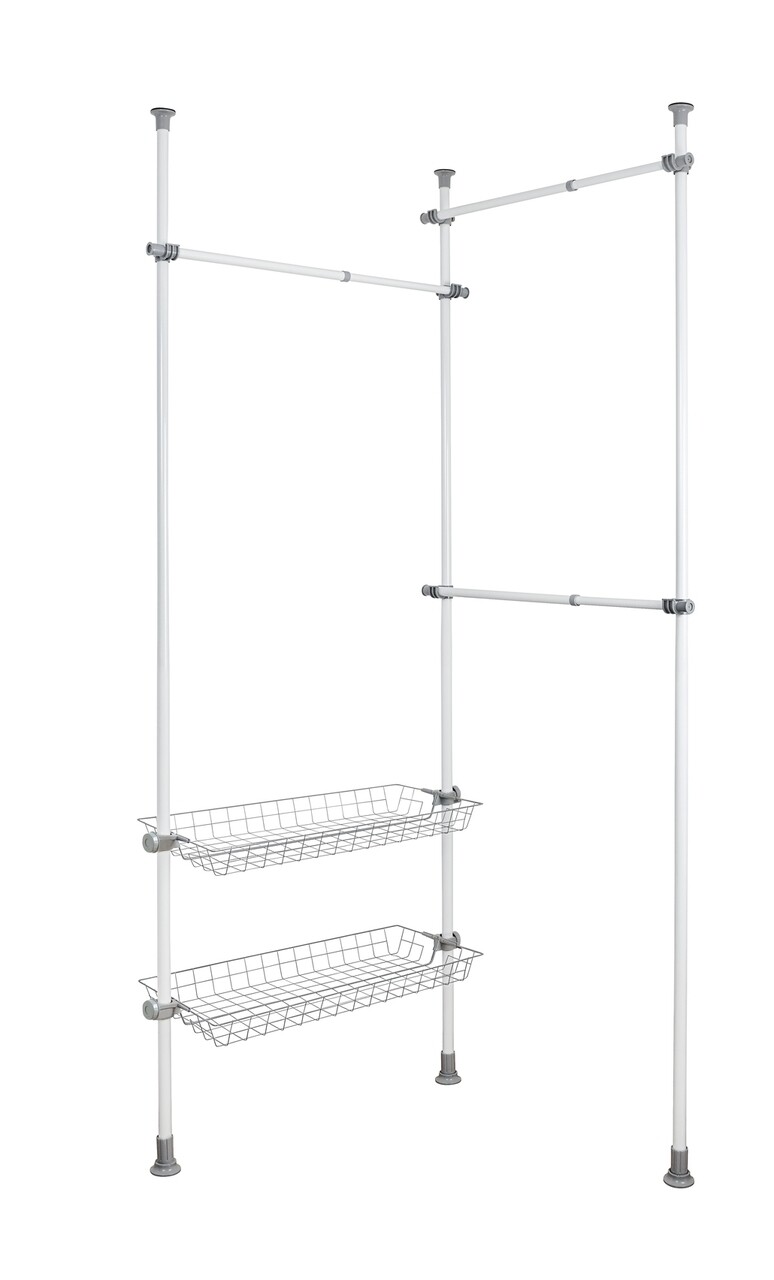 Suport pentru imbracaminte, Wenko Herkules Duo, inox/plastic/polipropilena - 2 | YEO