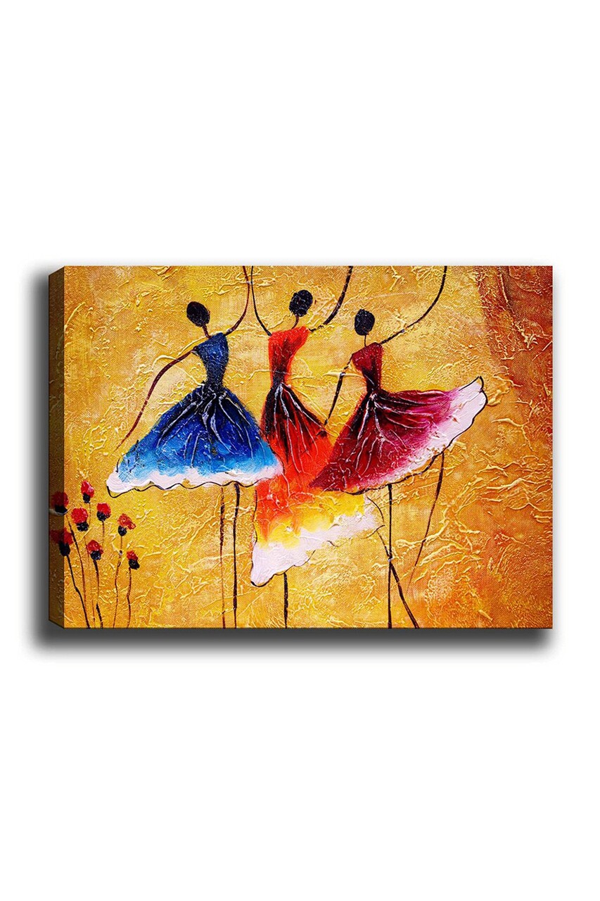 Tablou decorativ, Kanvas Tablo (70 x 100), Cadru: 100% LEMN (grosime: 3 cm), Multicolor - view 2