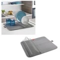 Scurgator de vase, Metaltex, Dry-Tex Polytherm, 42.5 x 17 x 40 cm, inox/microfibra