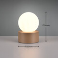Lampa de masa Countess, RL, 12x17 cm, 25W, 1x E14, metal, bronz