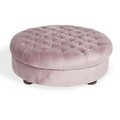 Taburet Cupon, Ndesign, 92x92x34 cm, lemn, roz