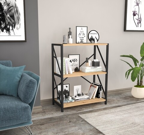 Biblioteca rf.004.004.130, gauge concept, 64x30x70 cm, pal, stejar