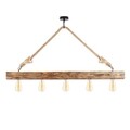 Lustra, Erebos - 106-AV, Lustro, 100 x 7 x 53 cm, 5 x E27, 40W, natural