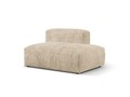 Modul dreapta pentru canapea, 2 locuri, Martina-212, Micadoni Home, 133x106x75 cm, velur, bej deschis