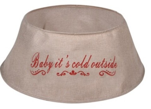 Husa suport pentru brad baby it's cold outside, 40/60x25 cm, poliester