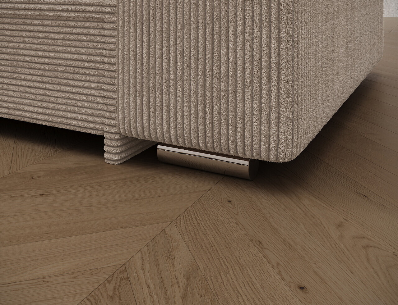 Coltar extensibil stanga 4 locuri ELTAP, Sorento, 296x194x78 cm, lemn/poliester, bej — imaginea 9