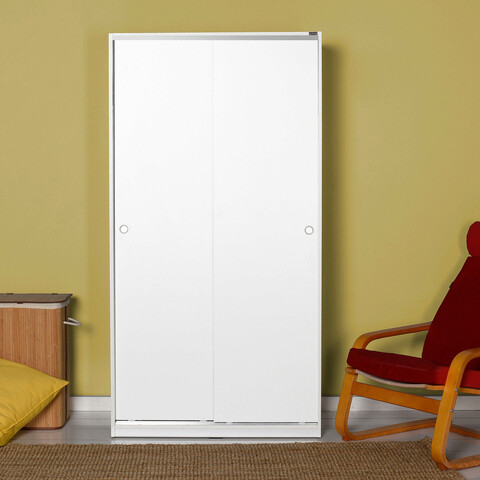 Dulap pentru haine, Adore, SWD-402-BB-2, 94x182x52 cm, PAL, Alb 94x182x52 imagine 2022