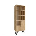Corp biblioteca, Mod Design, Kiato, 60x170x30 cm, Stejar