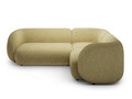 Coltar dreapta 4 locuri, Kate, Micadoni, 252x220x76 cm, tesatura structurata, galben melanj