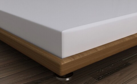 Cearceaf de pat cu elastic, 160×200 cm, 100% bumbac satinat, Patik, De Light Grey, gri deschis