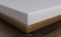 Cearceaf de pat cu elastic, 160x200 cm, 100% bumbac satinat, Patik, De Light Grey, gri deschis