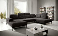 Coltar dreapta 6 locuri ELTAP, RT-22FL, Bretan, 350x205x107 cm, lemn/poliester, maro inchis