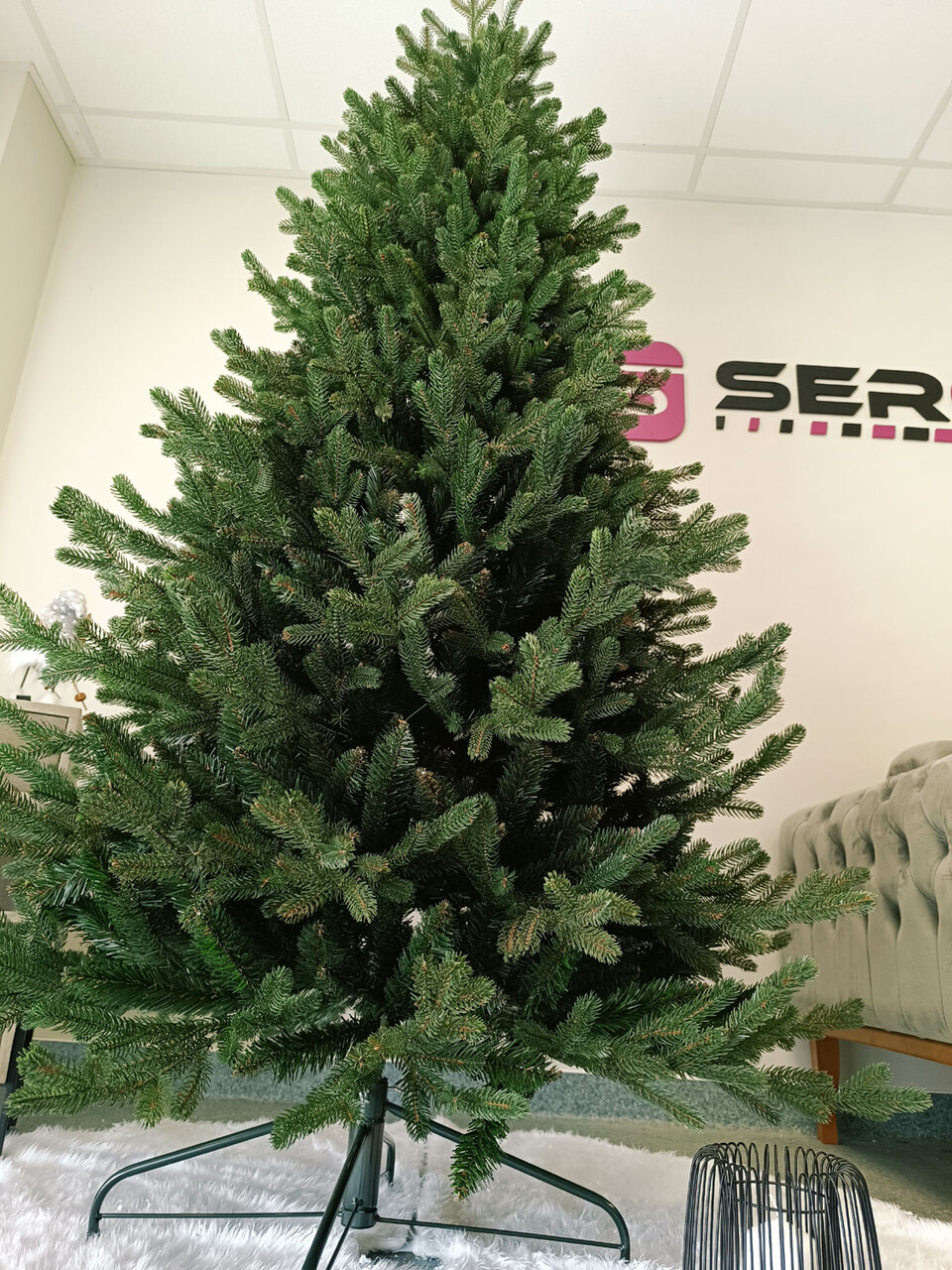 Brad artificial Christmas Deluxe by Sersimo, Viena Slim, 2D+3D, 210cm — imaginea 14