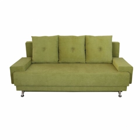 Poza Canapea extensibila Roma Lux Green 205x90x86 cm, cu lada de depozitare