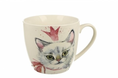 Cana Cat Pop, Duo, 480 ml, portelan, roz