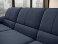 Coltar extensibil dreapta 3 locuri ELTAP, RT-40PO, Siber, 270x186x93 cm, lemn/poliester, albastru inchis