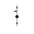 Aplica de perete, Bedside - 3162, Tatum, 15 x 15 x 65 cm, 3 x E27, 40W, negru