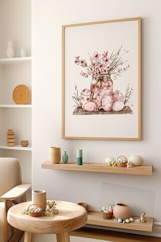 Tablou decorativ, Arteastermodel49-3348, MDF, Multicolor