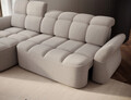 Coltar extensibil stanga 3 locuri ELTAP, Beneth, 301x185x115 cm, lemn/poliester, bej