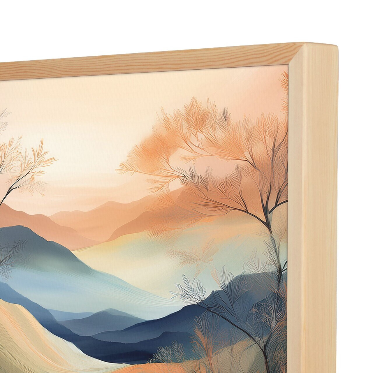 Tablou decorativ, Cc-K-Ah-1003, Canvas, Cadru: 100% LEMN (Grosime: 18 mm), Multicolor - view 3