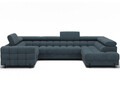 Coltar extensibil dreapta 3 locuri ELTAP, RT-40JAF, Fectory, 346x205x93 cm, lemn/poliester, albastru