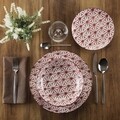 Serviciu de masa 18 piese Rombos, Versa, portelan, rose