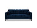 Canapea 3 locuri, Mamaia, Micadoni Home, BL, 177x92x75 cm, catifea, albastru regal