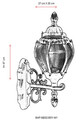 Lampa de exterior, Avonni, 685AVN1328, Plastic ABS, Negru