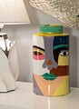 Vas decorativ Piccassy Color Top, Mauro Ferretti, 19x33 cm, ceramica, rosu inchis