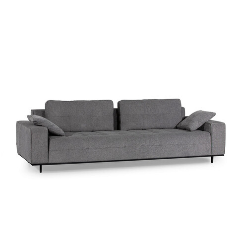Canapea cu 4 locuri, ndesign, 291nds1505, lemn, gri