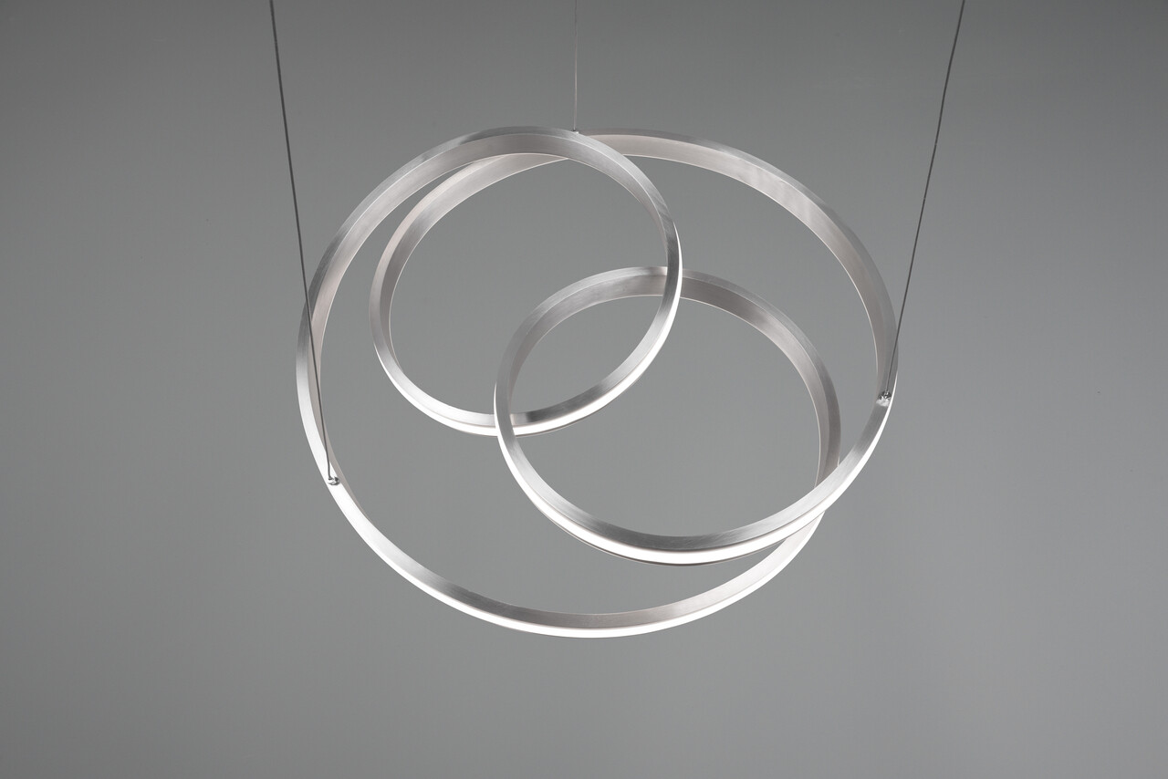 Lustra Nuria, TRIO, 60x150 cm, 60W, 1x SMD, metal, nichel mat