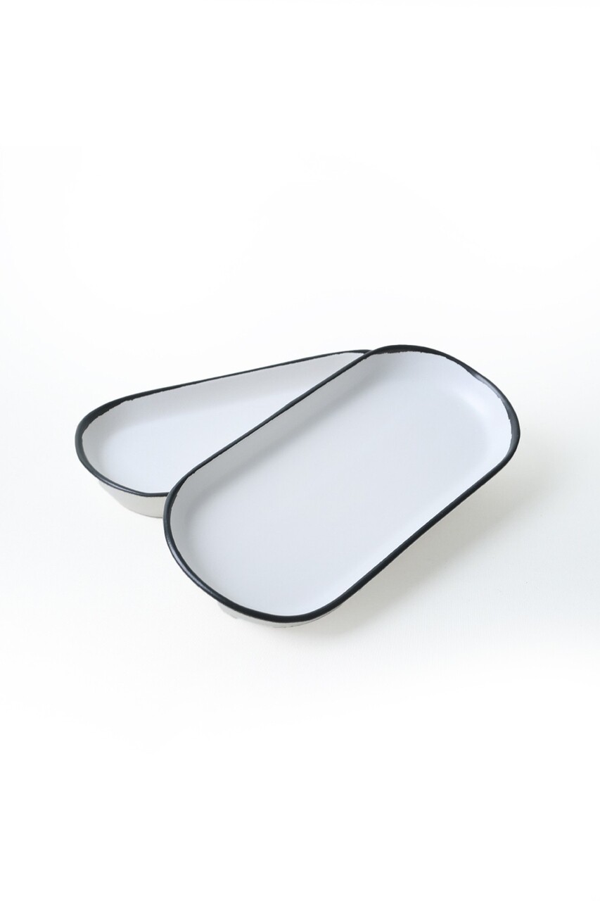 Set platouri servire, Hermia, 275KRM2524, Eco-Friendly, Alb mat - imagine 3