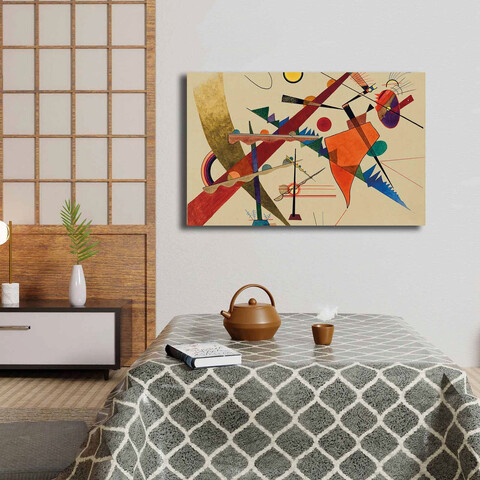 Tablou decorativ, 4570KANDINSKY003, Canvas, Lemn, Multicolor