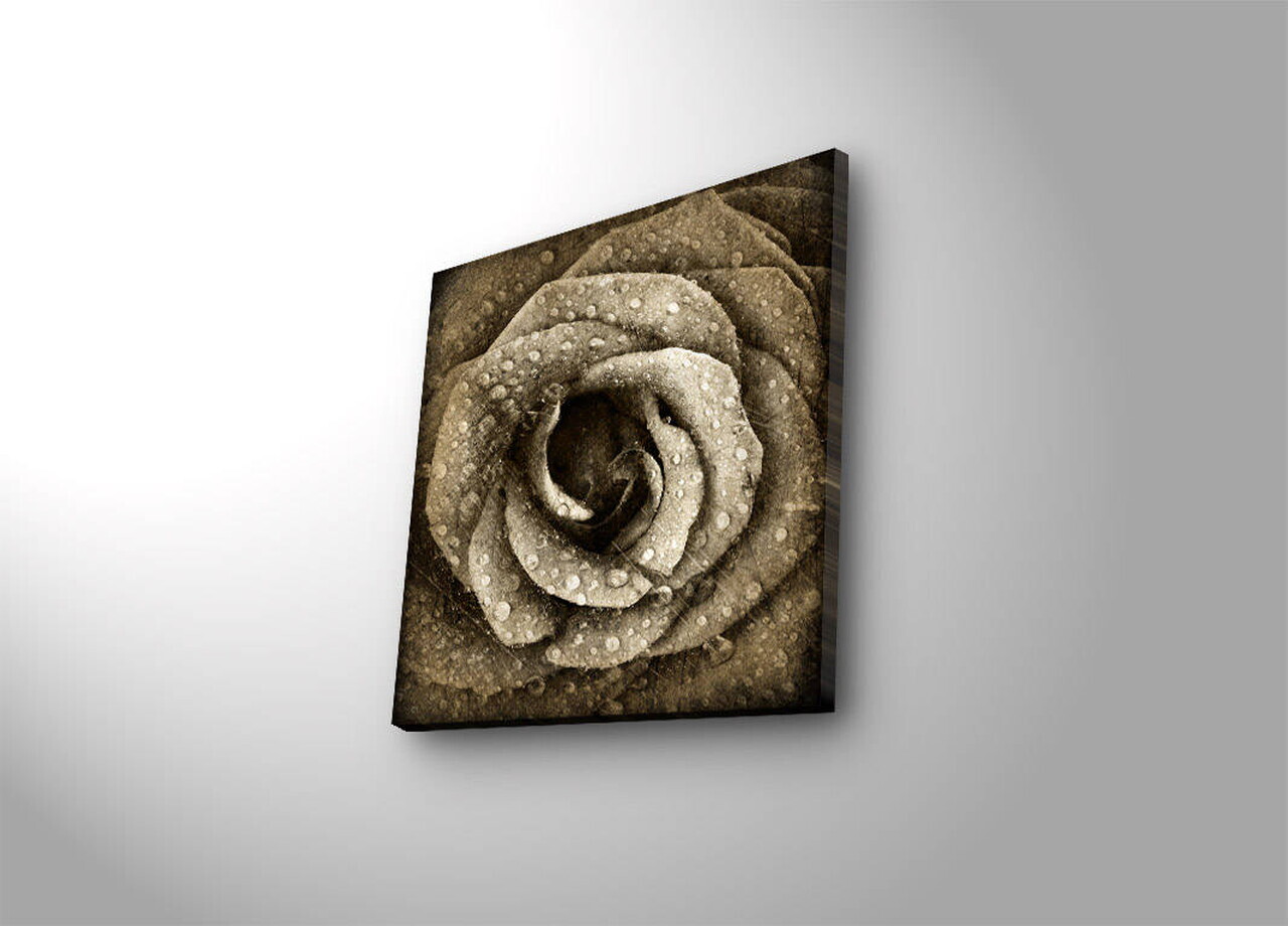 Tablou decorativ cu lumina LED, 4040İACT-25, PÂNZĂ DIN PIELE ÎNTOARSĂ, Dimensiune: 40 x 40 cm, Multicolor — imaginea 4
