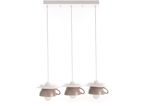 Lustra Afternoon tea, Deco Republic, E27, 3x60W, ceramica, bej