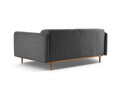 Canapea 2 locuri, Noomi-215, Micadoni Home, 162x94x75 cm, tesatura structurata chenille, grafit
