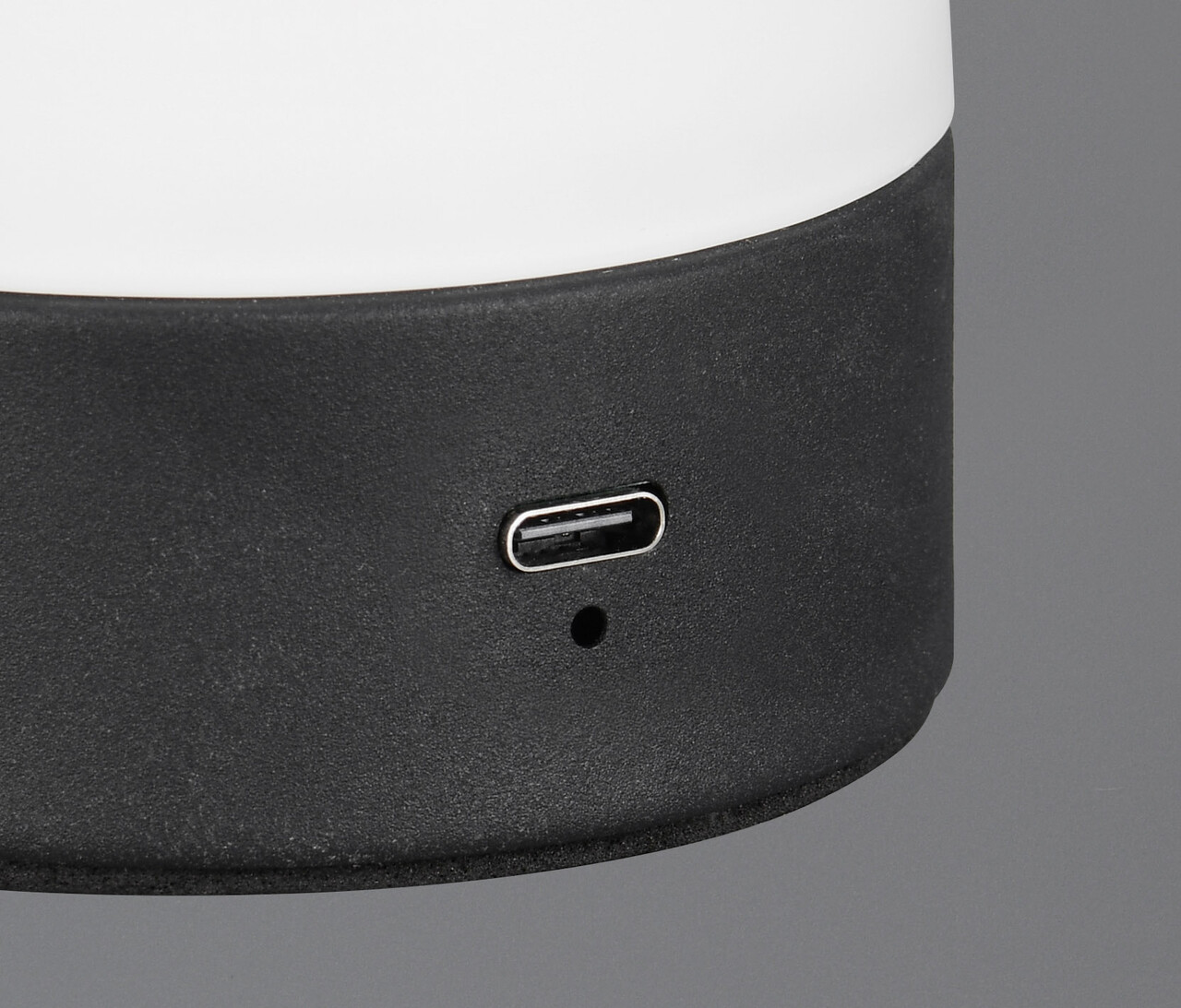 Lampa de masa Dooley, RL, 14x18 cm, 1.5W, 1x SMD, sticla, alb mat/negru