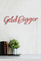 Decoratiune luminoasa LED, Gold Digger, Benzi flexibile de neon, DC 12 V, Rosu