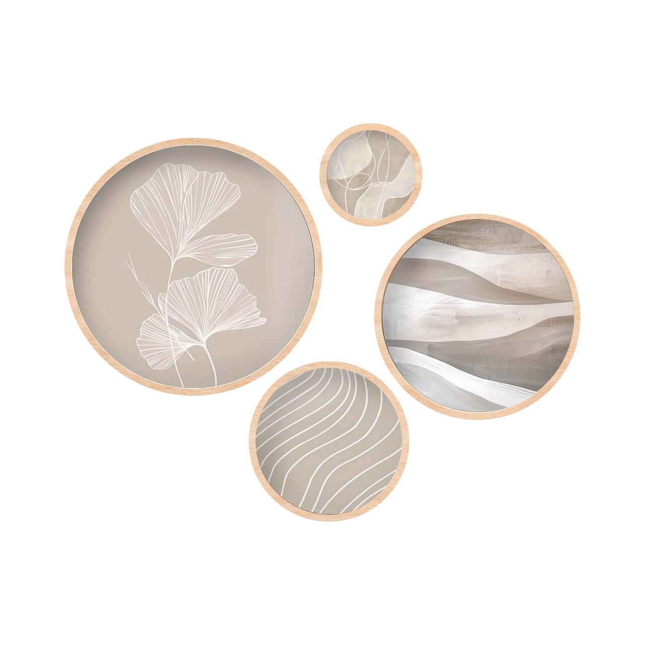Set 4 tablouri decorative, Huhu295, Dimensiune: 45 x 45 cm (1 bucată), Multicolor - view 2