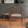 Scaun, Fairfax, Albero48, 55x77x47 cm, Lemn de fag , Nuc / Bej