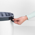 Cos de rufe, Brabantia, White Cork, 35 L, 30x30x63.5 cm, otel/pluta, alb