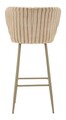 Set 2 scaune de bar Alaska -B, Mauro Ferretti, 55x58x106 cm, fier/poliester, crem