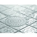Sita pentru scurgerea de la cada / dus Metro, iDesgin, 13.3x13 cm, aluminiu/silicon