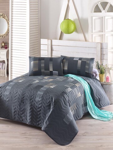 Set cuvertura cu 2 fete de perna, eponj home, trace 143epj69094, 220 x 240 cm, amestec bumbac, multicolor